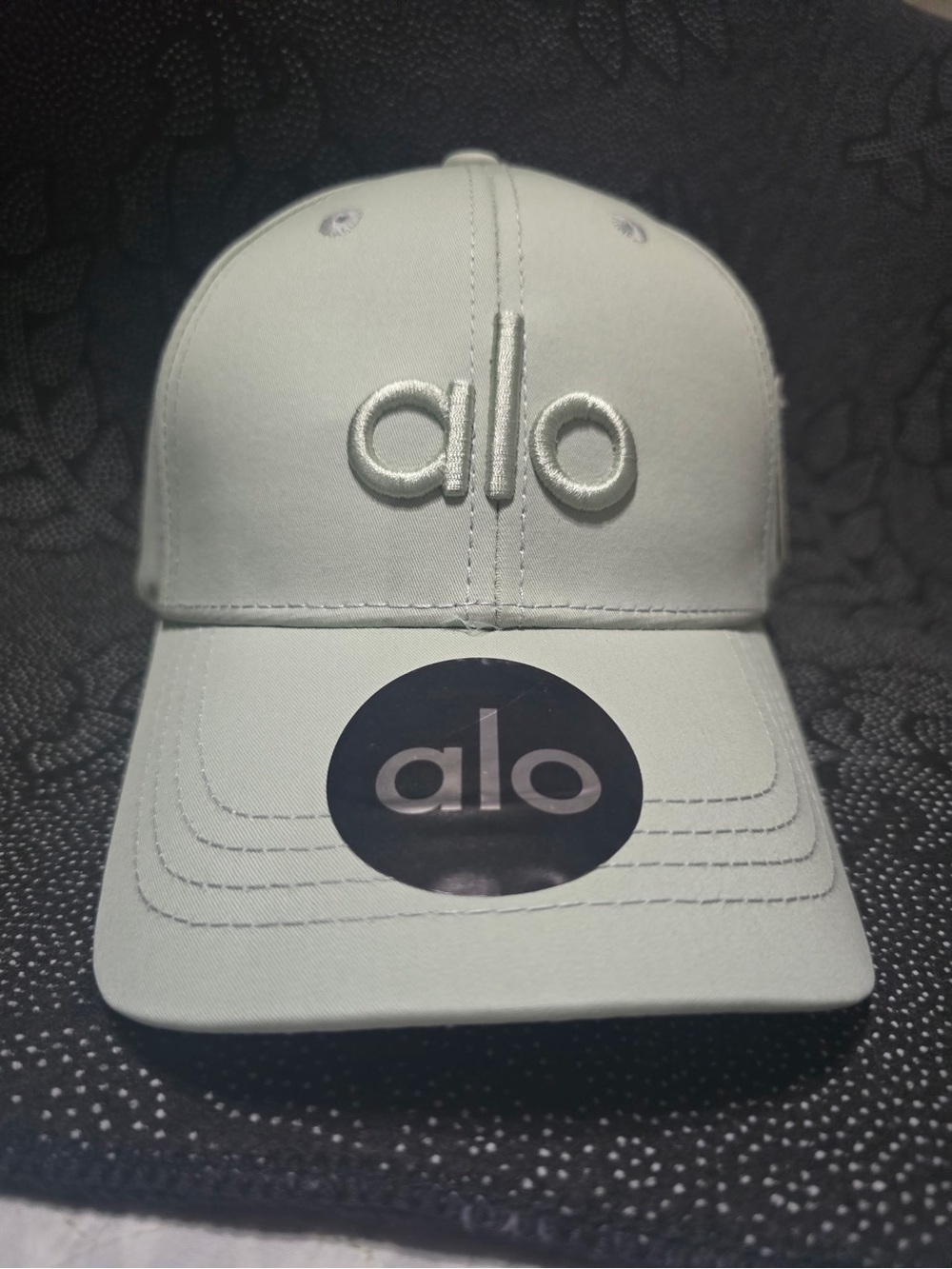 ALO Yoga Kids Mint Green Embroidered Logo Cap